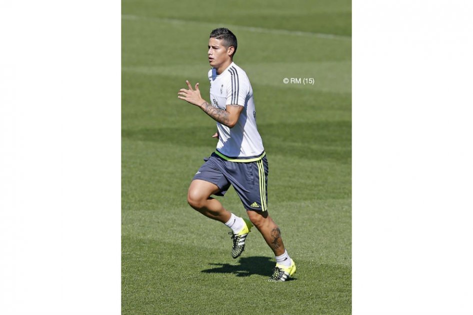James, listo para el partido contra el Atlético de Madrid