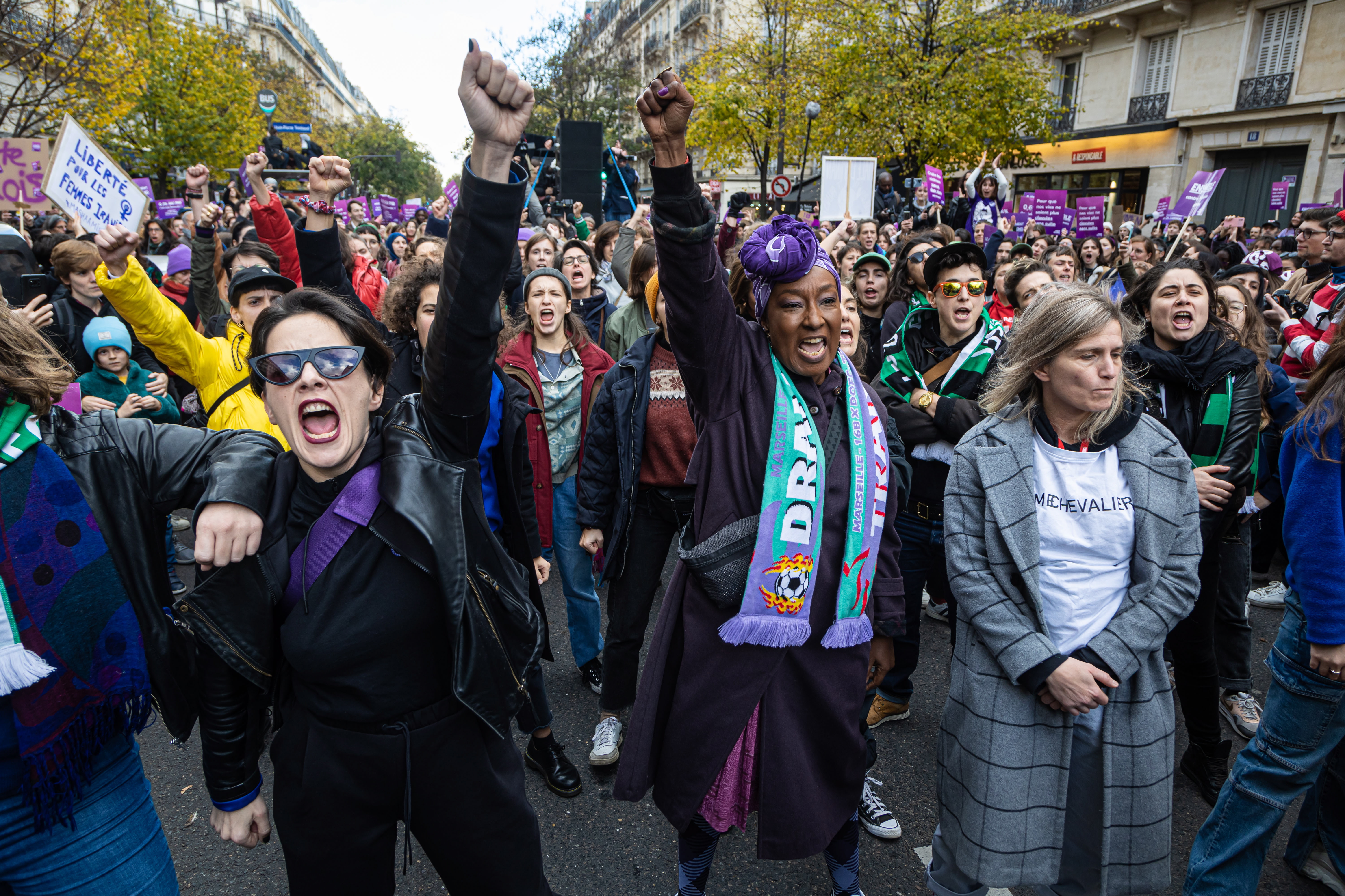 Protestas en Francia en contra de la “impunidad” frente a la violencia de género