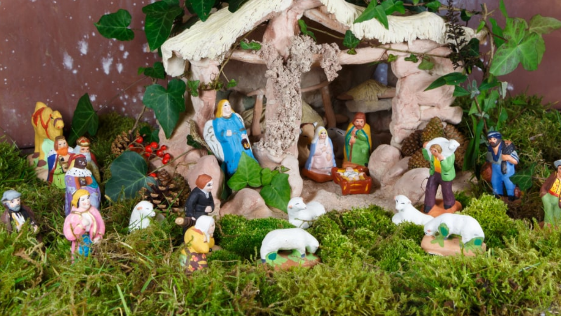 ¿Por qué no puede usar musgo en su pesebre?