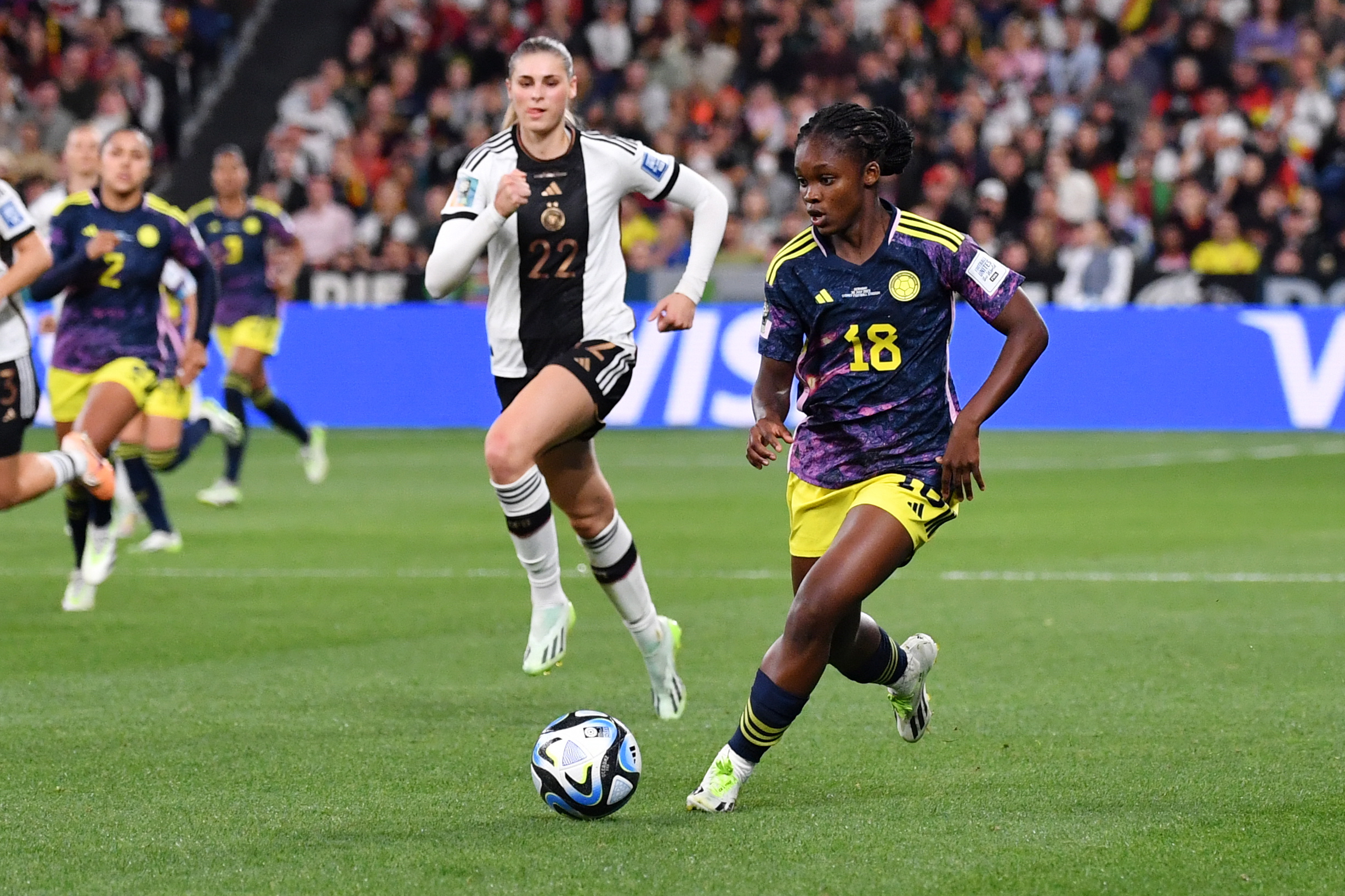 Sydney (Australia), 30/07/2023.- Linda Caicedo of Colombia during the FIFA Women's World Cup 2023 soccer match between Germany and Colombia at Sydney Football Stadium in Sydney, Australia, 30 July 2023. (Mundial de Fútbol, Alemania) EFE/EPA/BIANCA DE MARCHI EDITORIAL USE ONLY/ AUSTRALIA AND NEW ZEALAND OUT