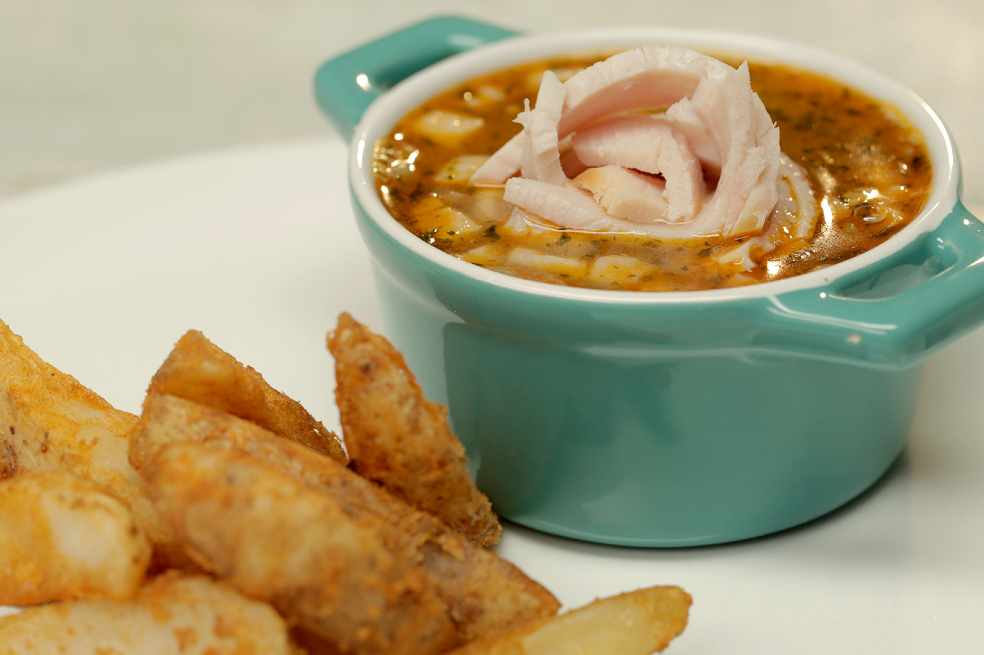 Receta de sopa de lentejas y jamón de pavo