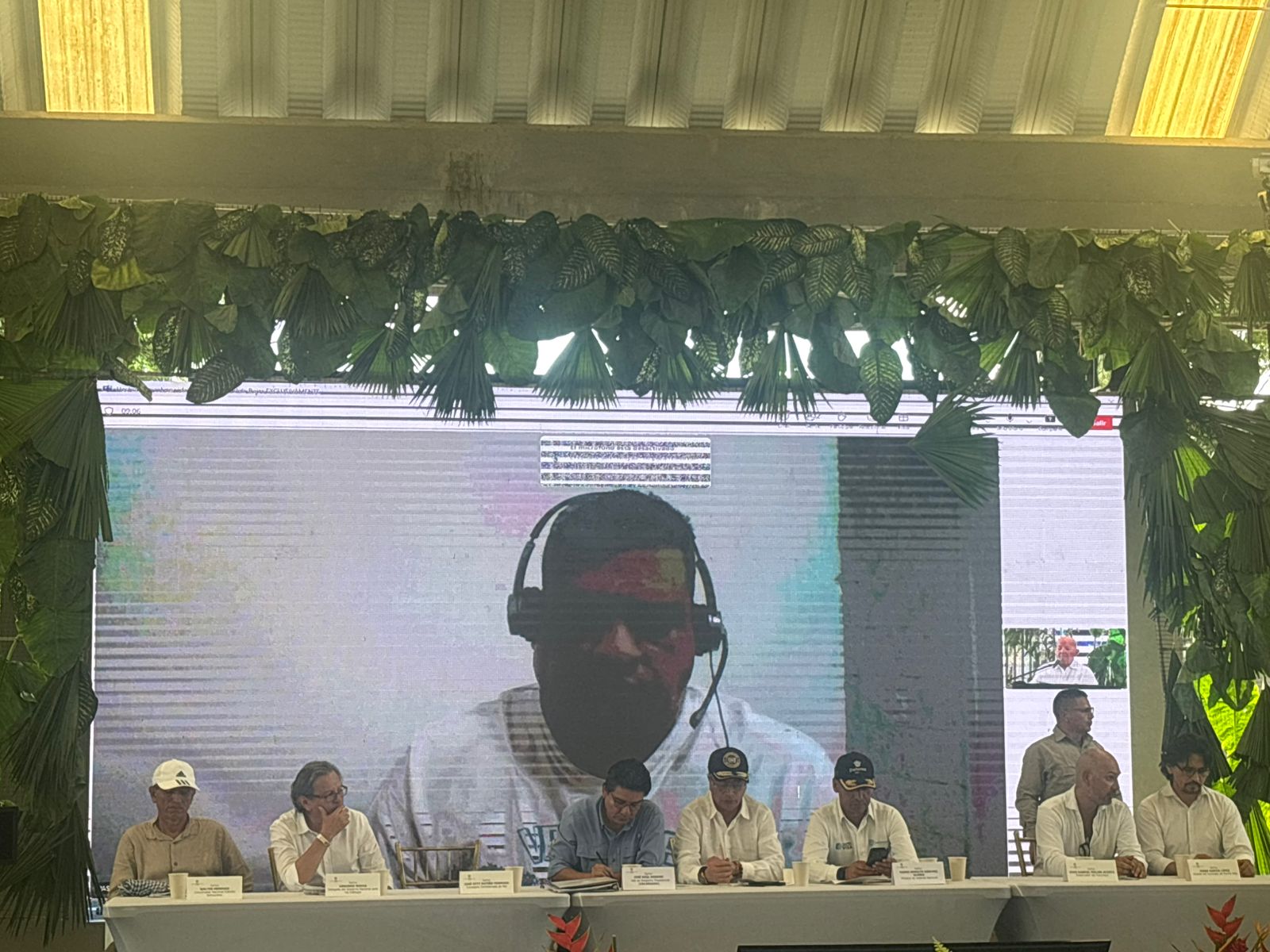 Desde el evento se intentó conectar a Araña de manera virtual.
