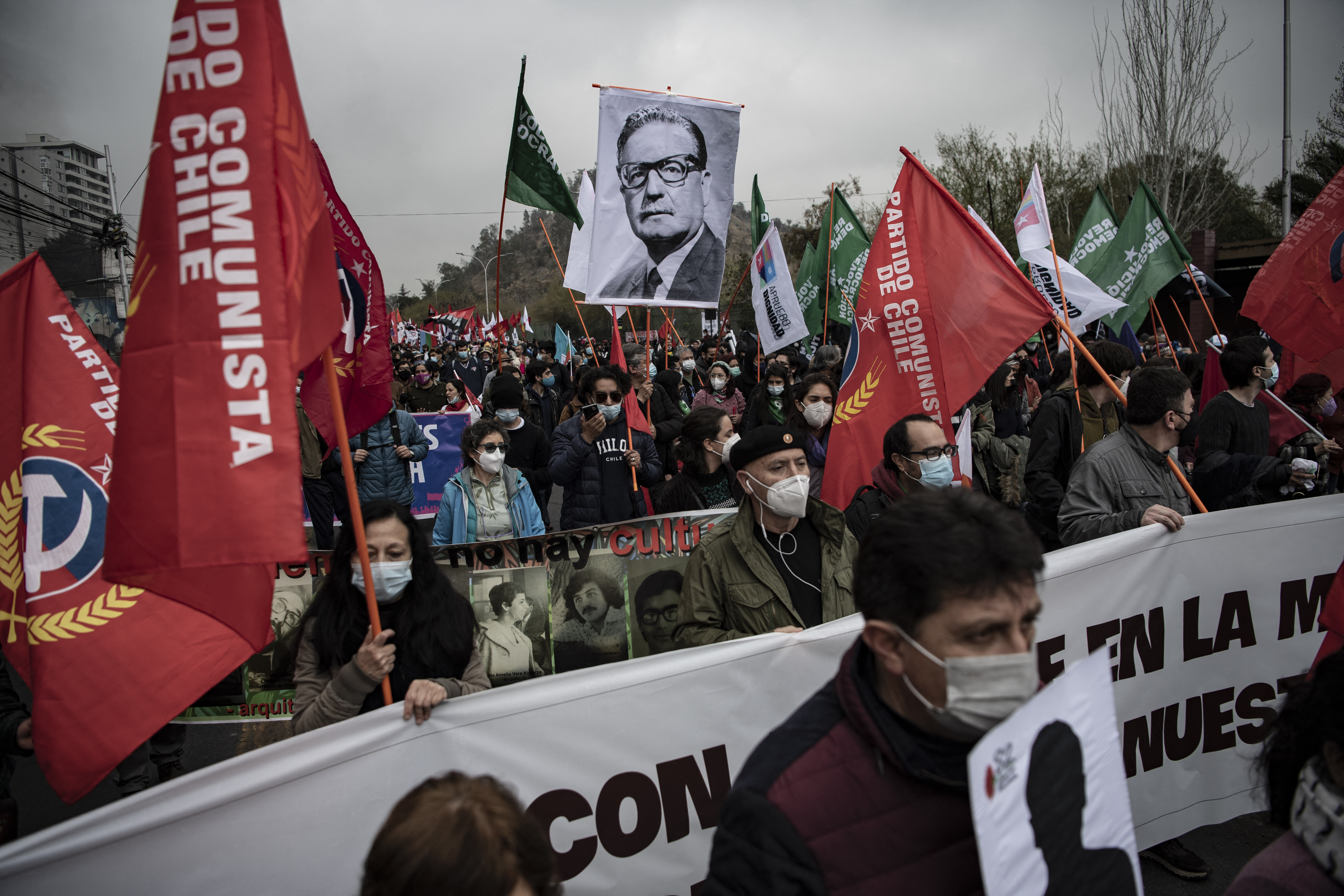 Protestas en Chile tras el 48 aniversario del golpe militar de Pinochet