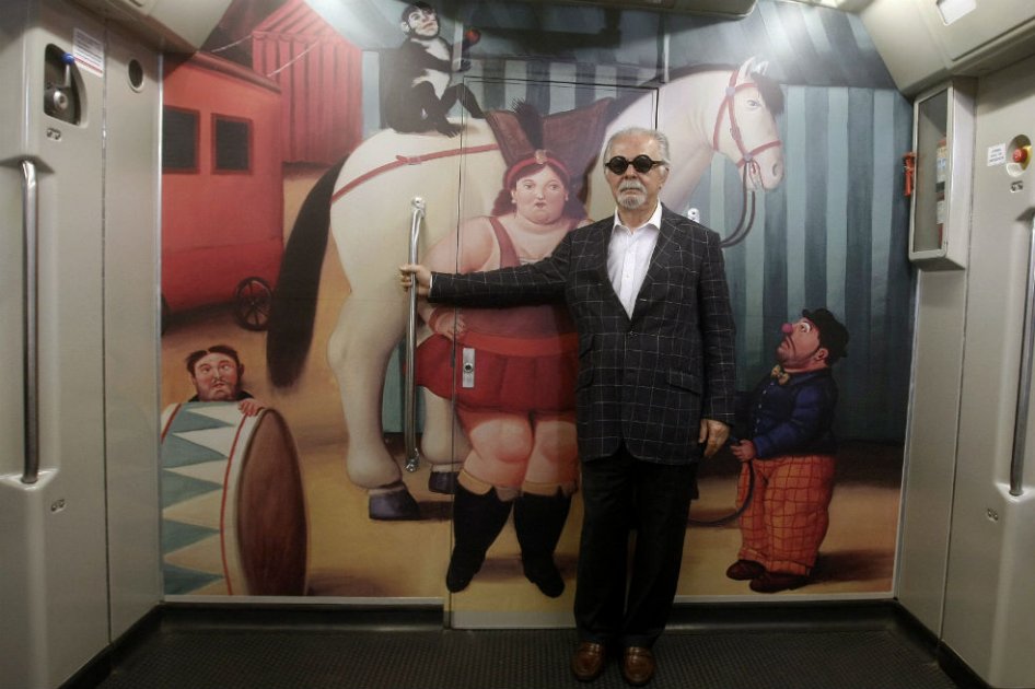 Fernando Botero está «feliz» de mostrar su exposición «Circo» en Medellín