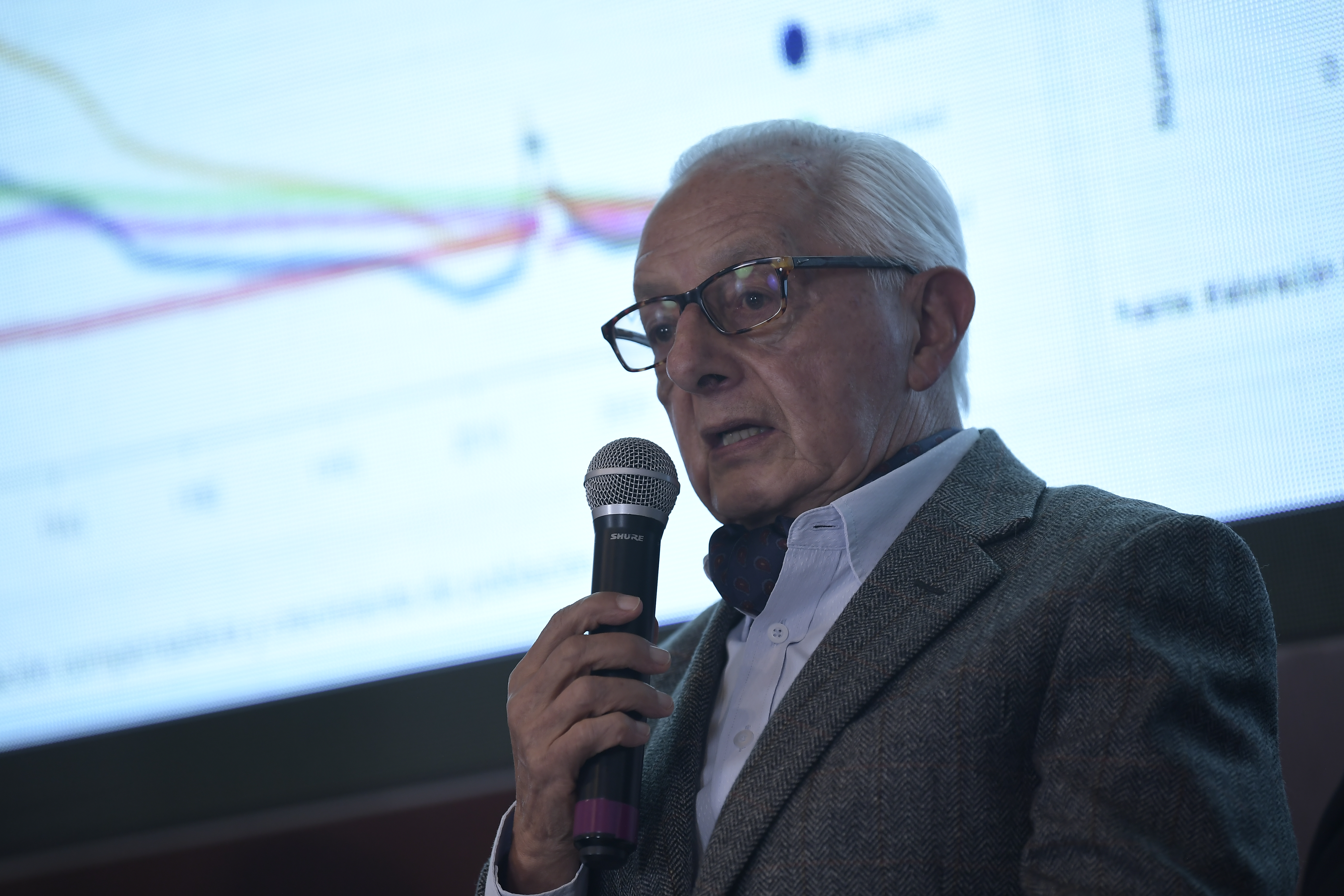 Demógrafo, exdirector del DANE, en el evento de presentación del portal Datacivilidad en la Sociedad de Mejoras y Ornato de Bogotá (SMOB).