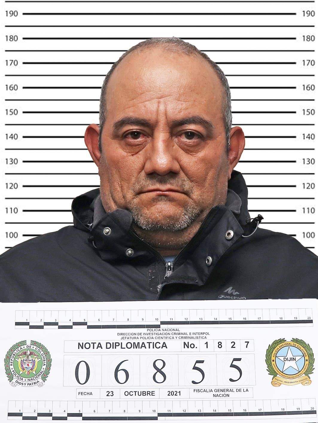 Galería: las nuevas fotos de Otoniel en su registro de detención