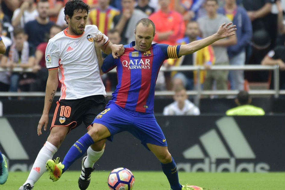 Iniesta se lesionó en el partido de Barcelona ante Valencia