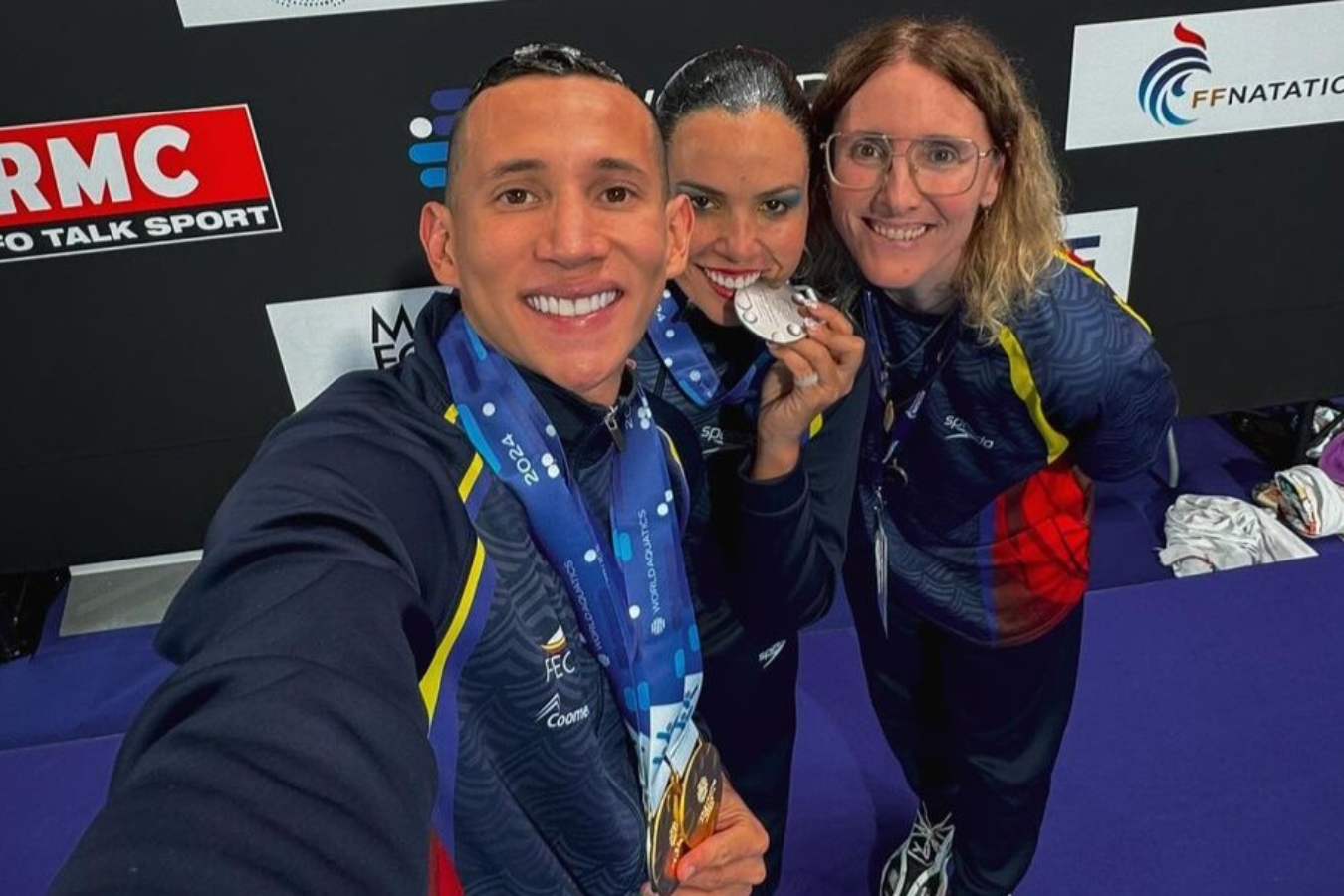 Colombia sumó dos oros y una plata en la Copa Mundo de Natación Artística