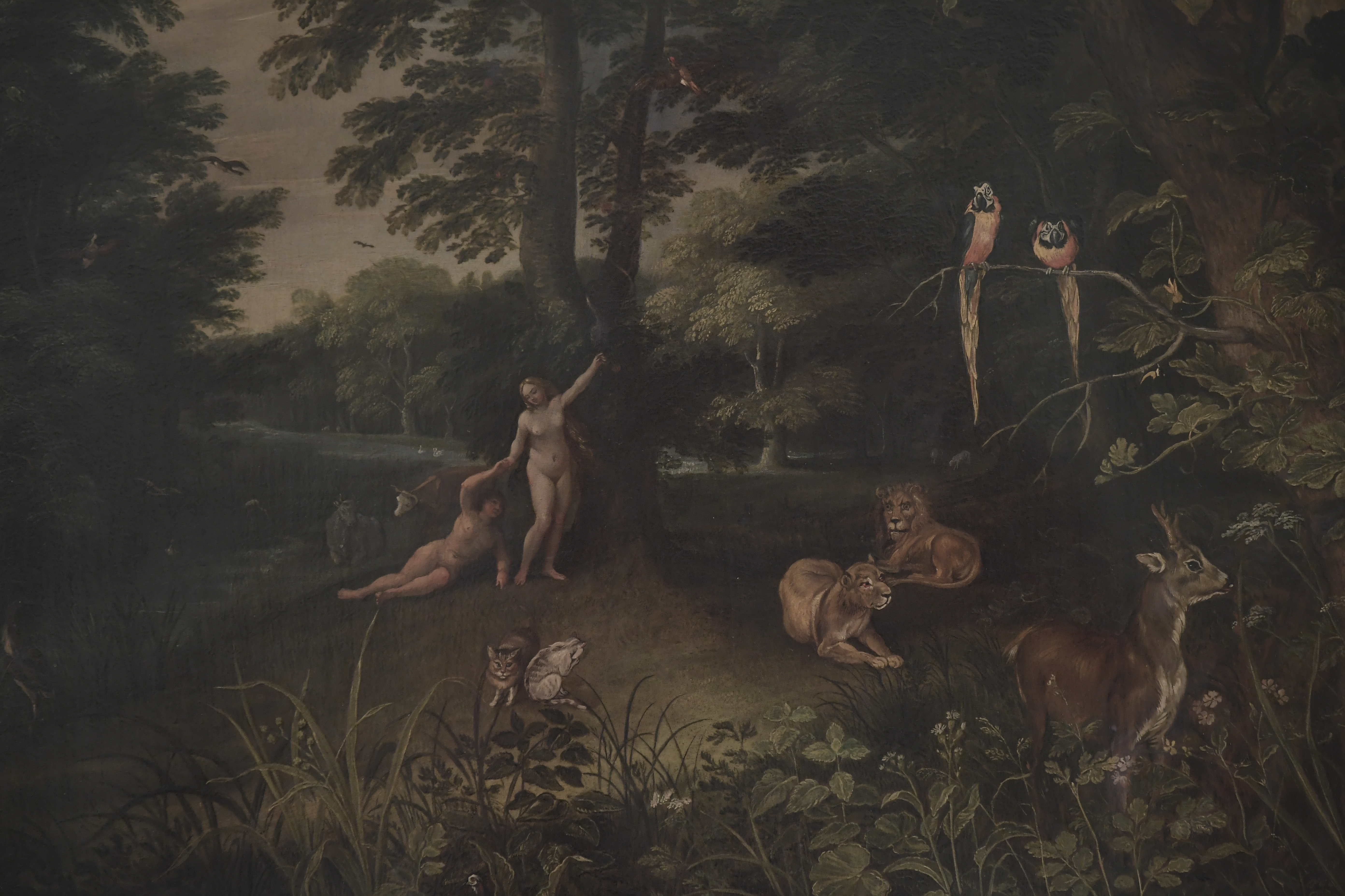 “Adán y Eva en el Jardín del Edén” (siglo XVII), Jan Brueghel “el Joven”.