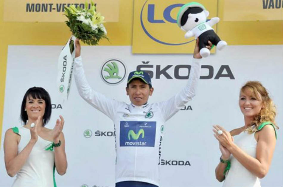 Nairo se volvió a vestir con el 'maillot' blanco después de su gran papel en la 15° del Tour.