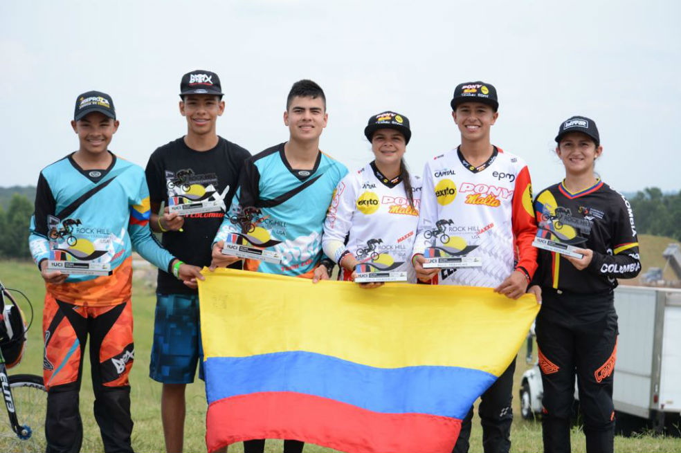 Colombia sumó dos platas y un bronce en el Mundial de BMX