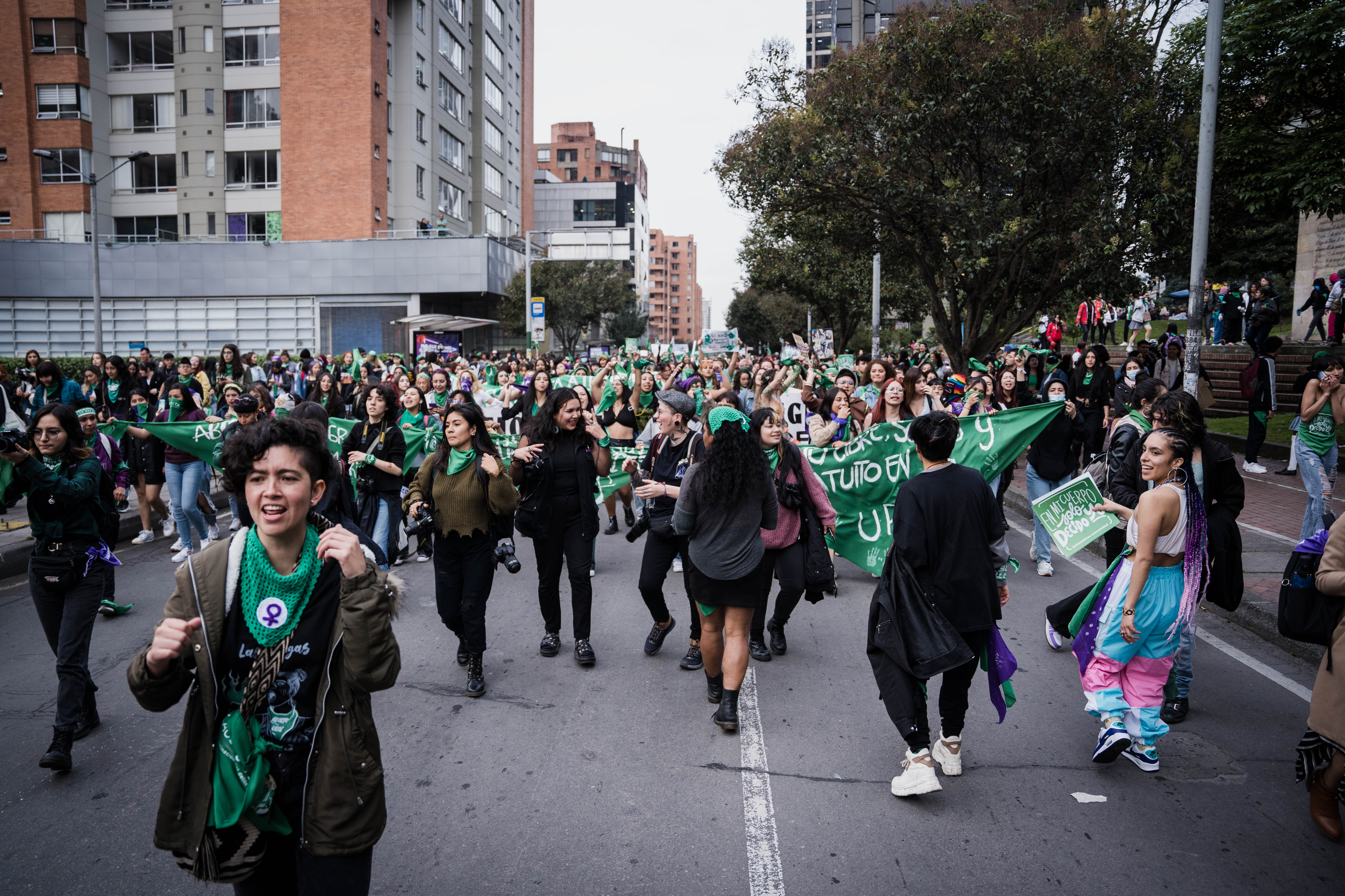 La marcha que se llevó a cabo en Bogotá salió desde el Ministerio de Salud y terminó en la Plaza de Bolívar.