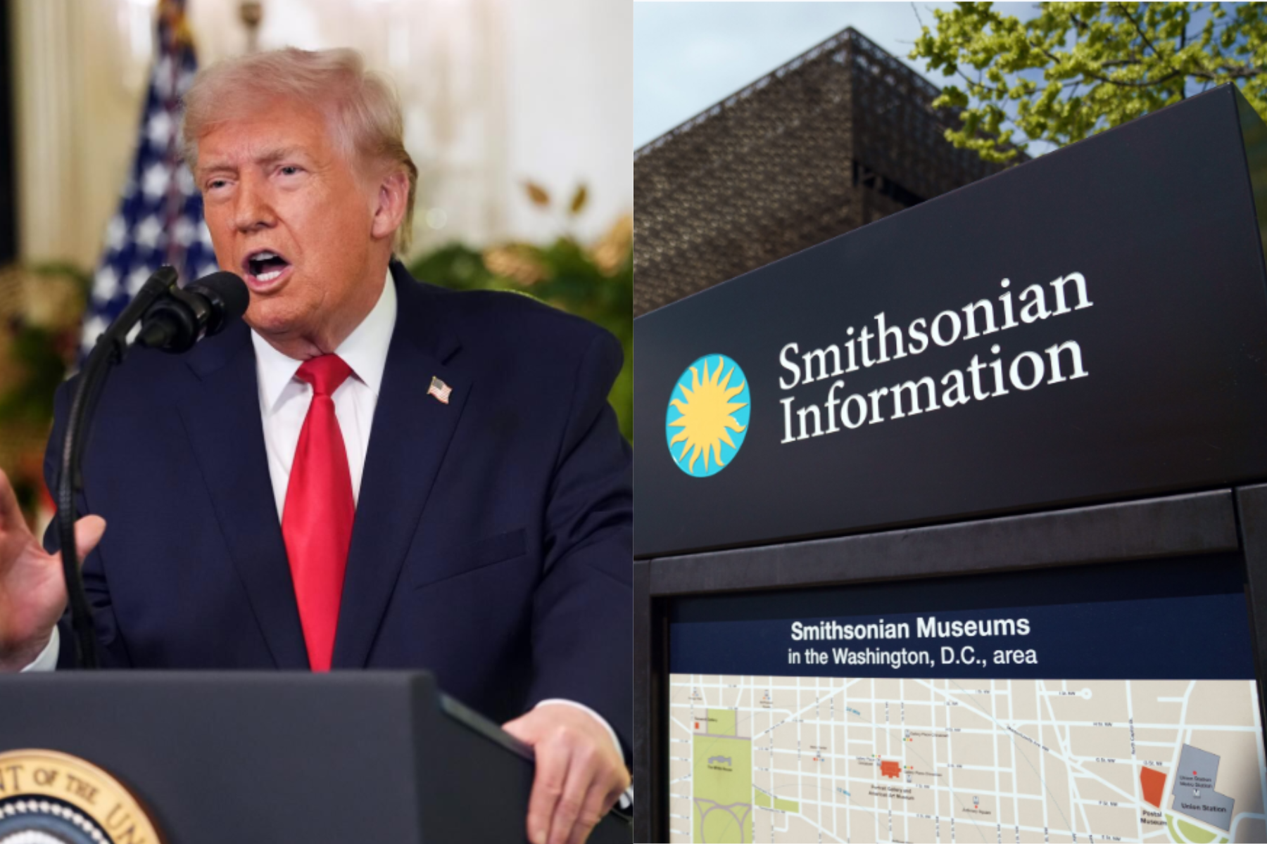 Smithsonian retira textos sobre los juicios políticos de Trump en su galería de retratos