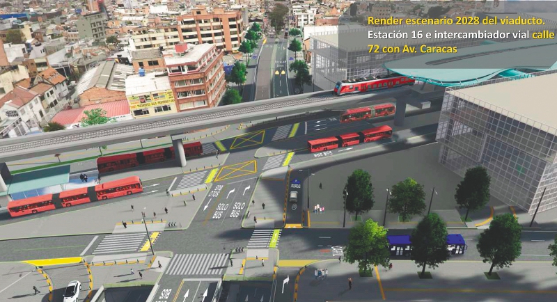 Metro de Bogotá: arrancan obras del deprimido de la calle 72 con Caracas