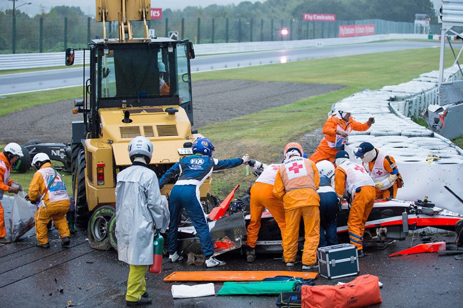 Accidente del piloto francés, Jules Bianchi.//AFP