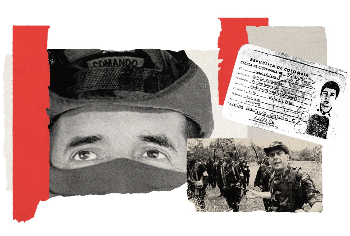 Carlos Mauricio García, alias Doble Cero, fue capitán del Ejército a finales de los años ochenta./ Ilustración Eder Leandro Rodríguez.