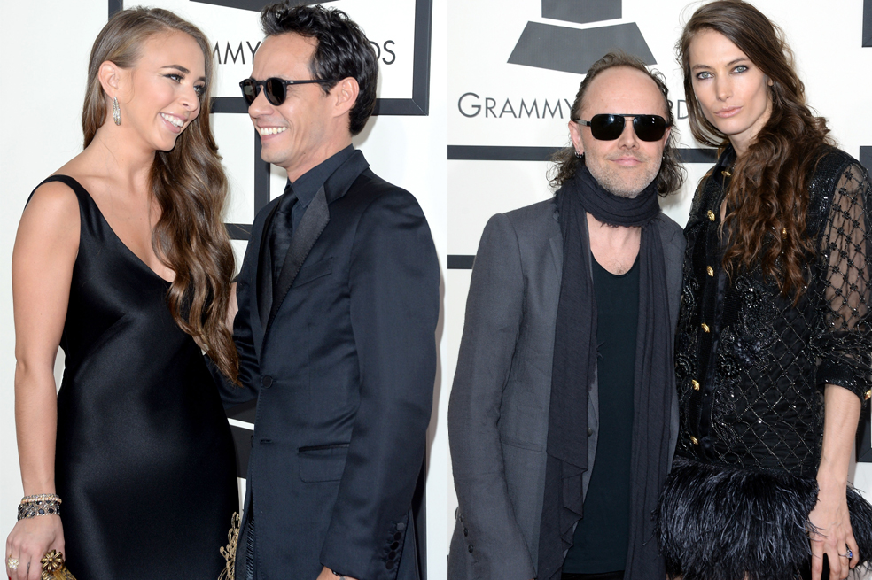 Marc Anthony y Lars Ulrich presumen de novias jóvenes