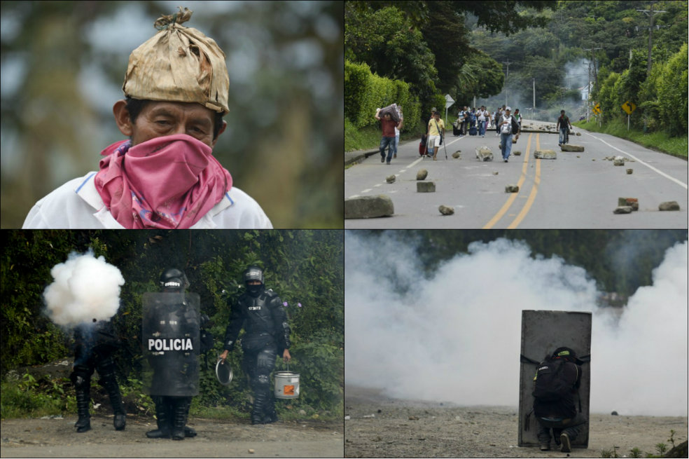 Imágenes de la convulsa jornada de movilizaciones en el paro agrario