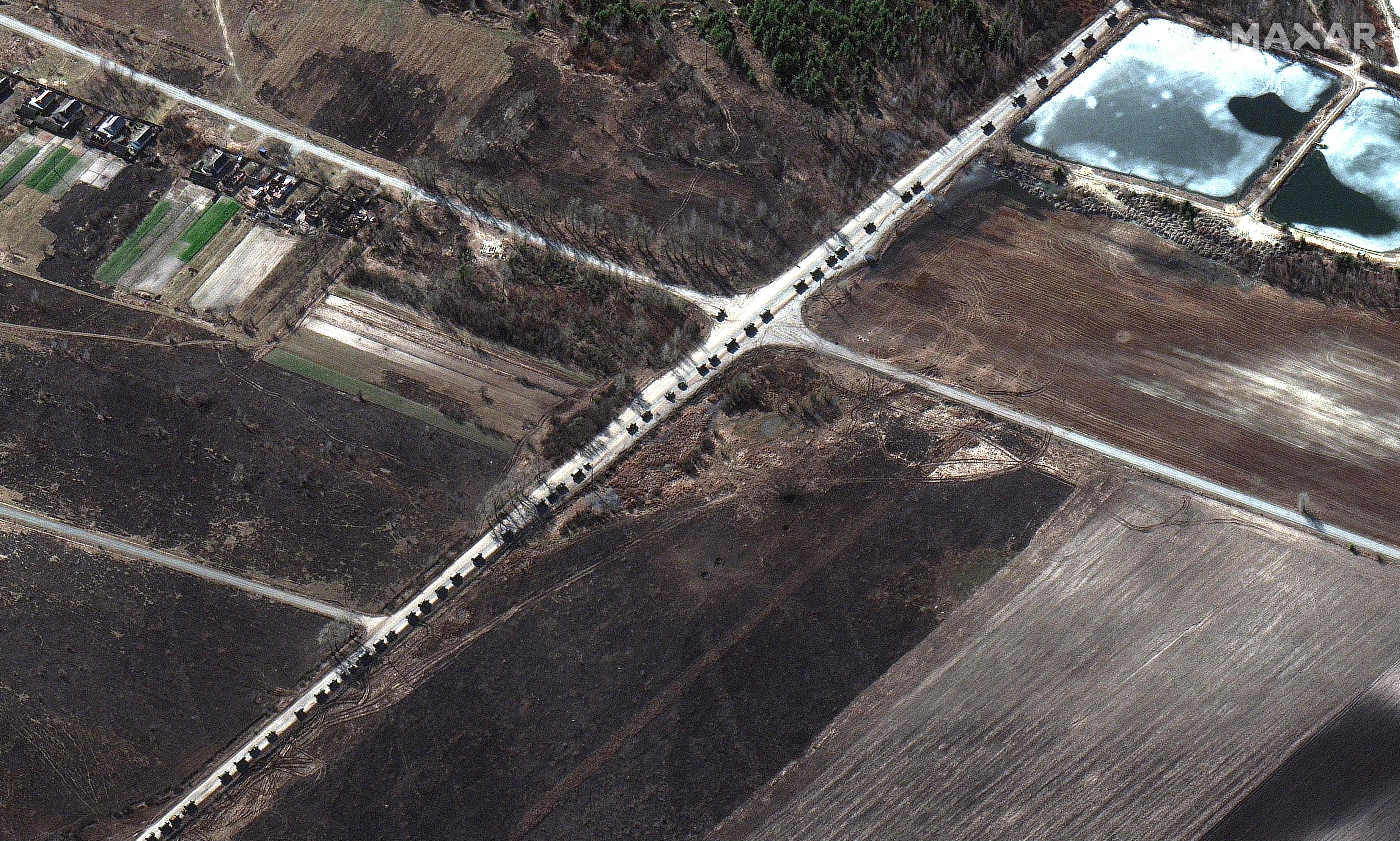 [En vivo]: Convoy militar ruso de 60 km se acerca a Kiev, muestra imagen satelital