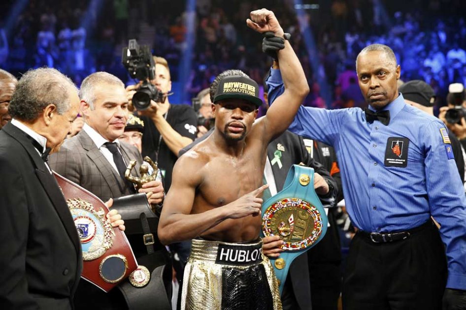 Mayweather le ganó a Pacquiao por decisión unánime