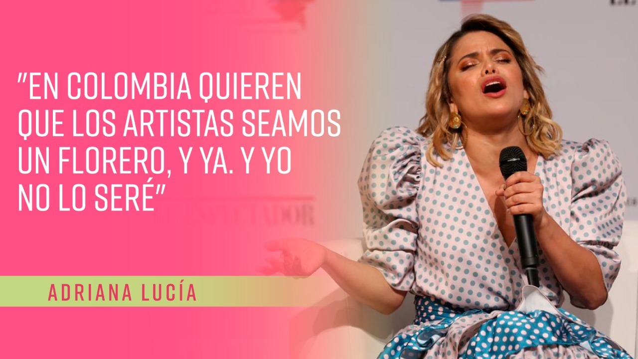 Adriana Lucía: "No me arrepiento un solo día de defender la paz y la vida"