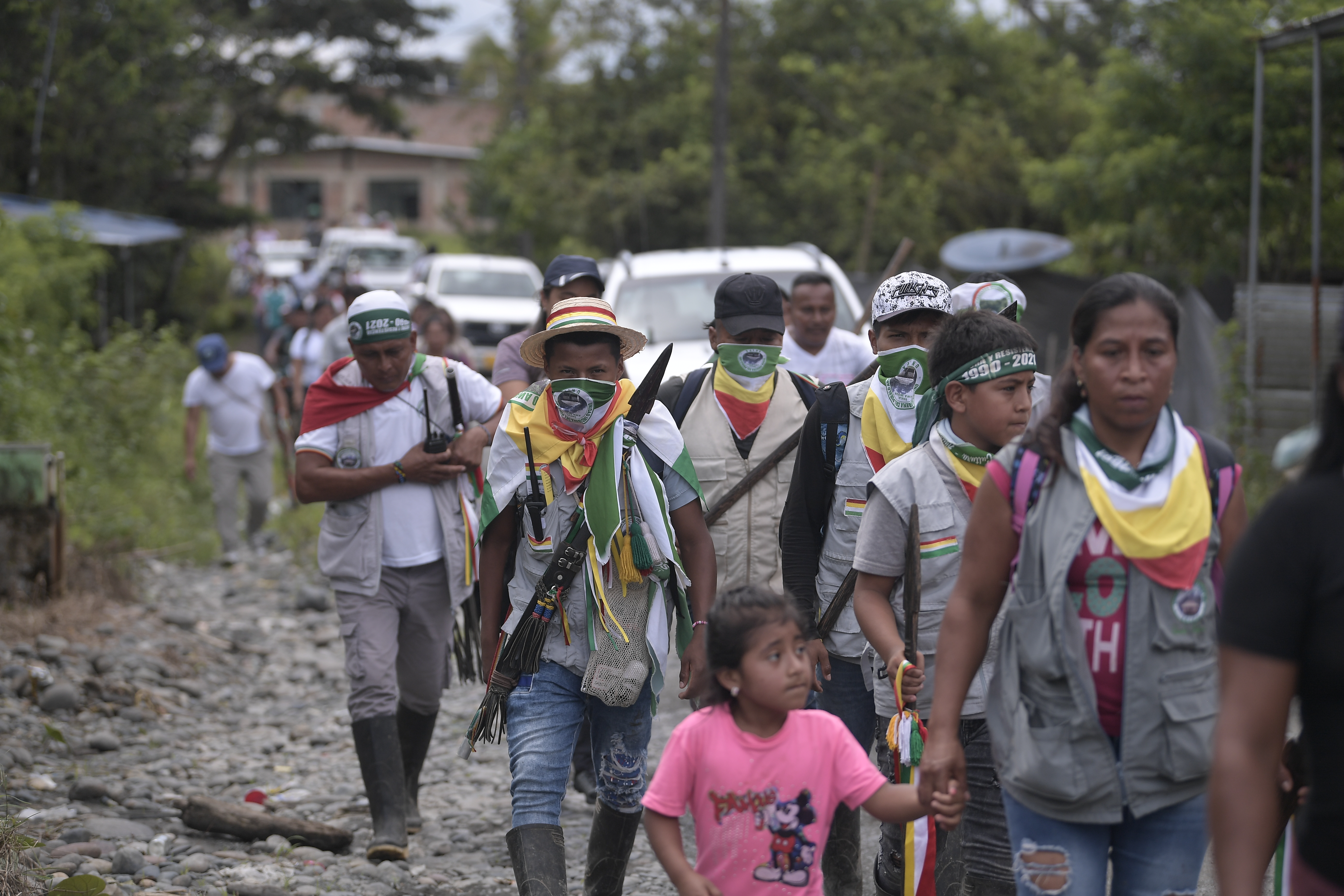 Comunidad indígena del resguardo Inda Sabaleta, en el municipio de Llorente (Tumaco, Nariño).