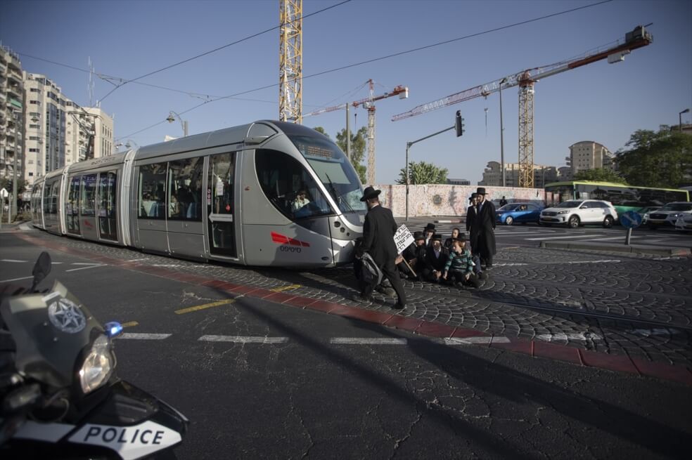 En fotos: las protestas de  judíos ultraortodoxos contra servicio militar en Jerusalén