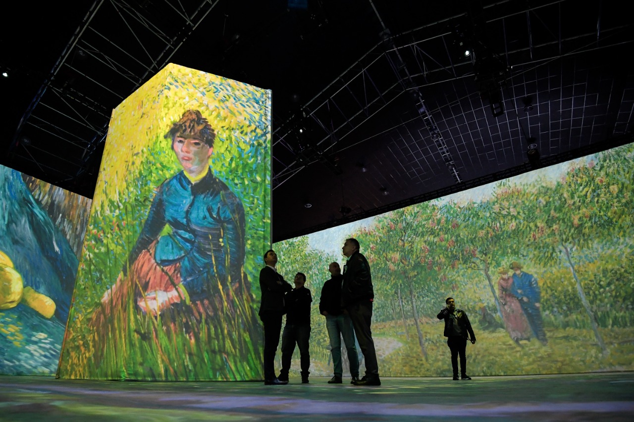 Fotografías de la exposición 'Beyond Van Gogh", que estará en Bogotá hasta el 14 de agosto.