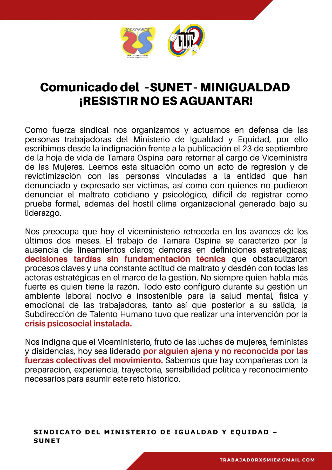 Ministerio de Igualdad