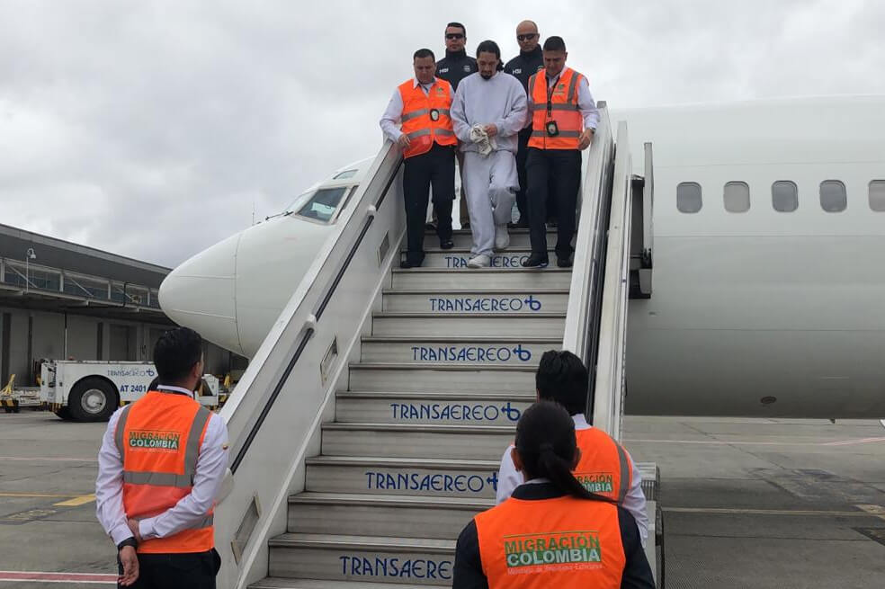 David Murcia Guzmán fue deportado a Colombia