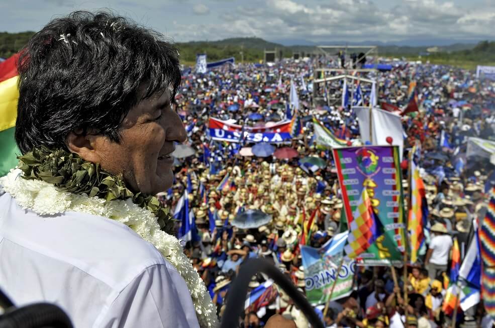 En fotos: así lanzó Evo Morales (nuevamente) su candidatura a la presidencia de Bolivia