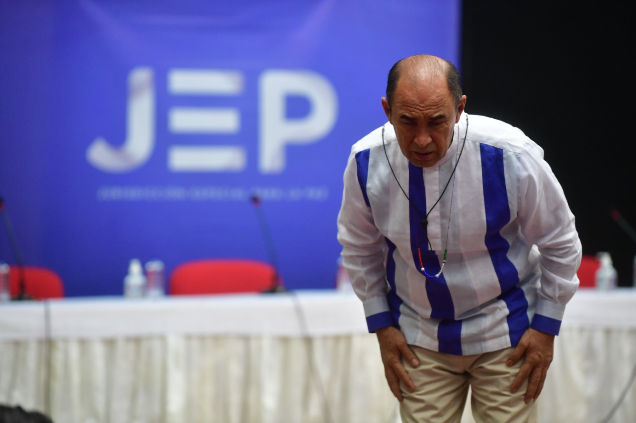 General (r) Paulino Coronado, compareciente del Ejército en la audiencia de este miércoles.