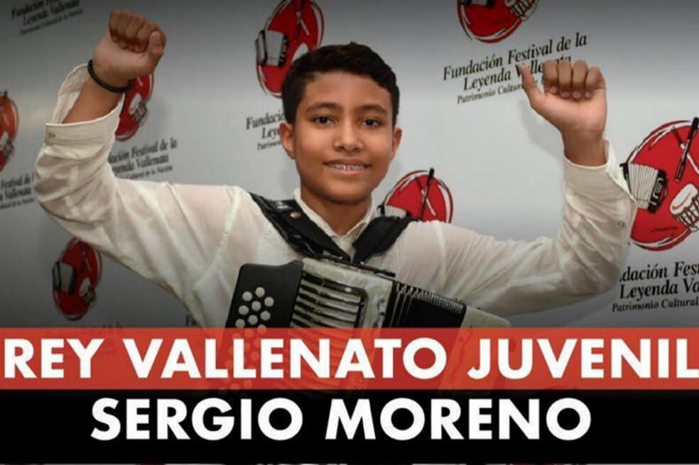 Sergio Luis Moreno, Rey Vallenato Juvenil 2019