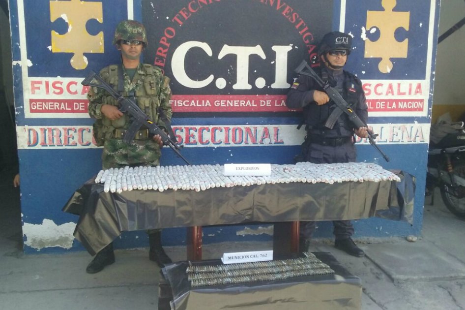 Ejército encuentra depósito ilegal de municiones en Magdalena