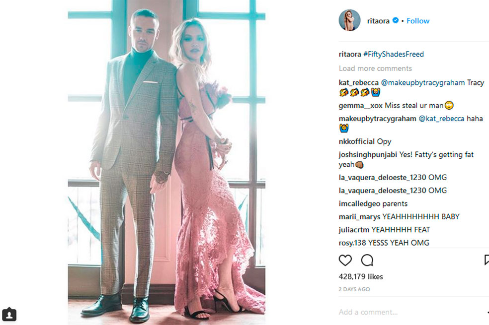 Rita Ora y Liam Payne preparan canción para «Cincuenta sombras liberadas»