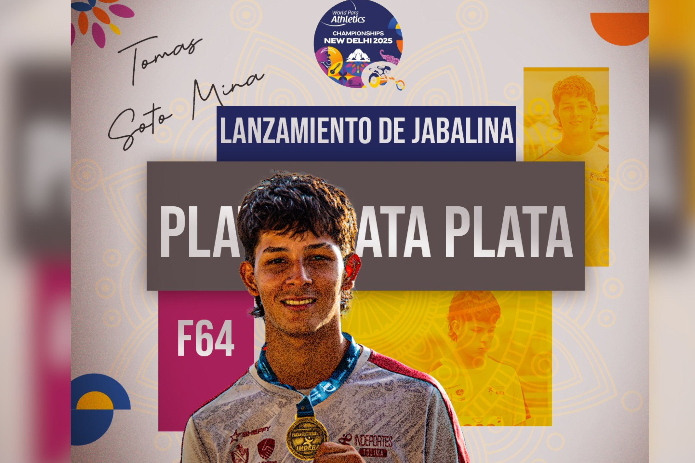 Así va Colombia en el medallero del Mundial de Paratletismo tras su nueva plata