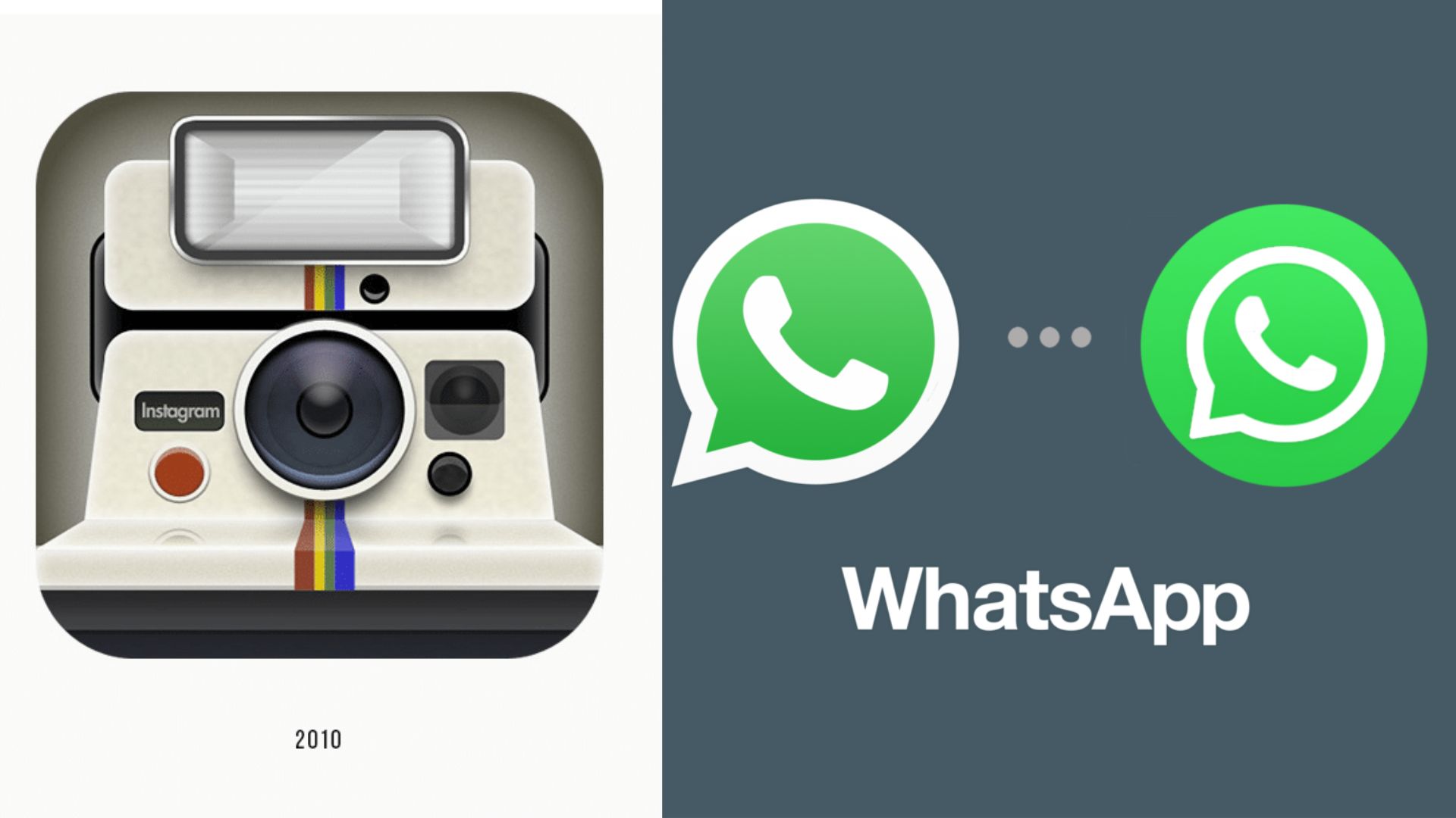 Instagram y WhatsApp en sus inicios