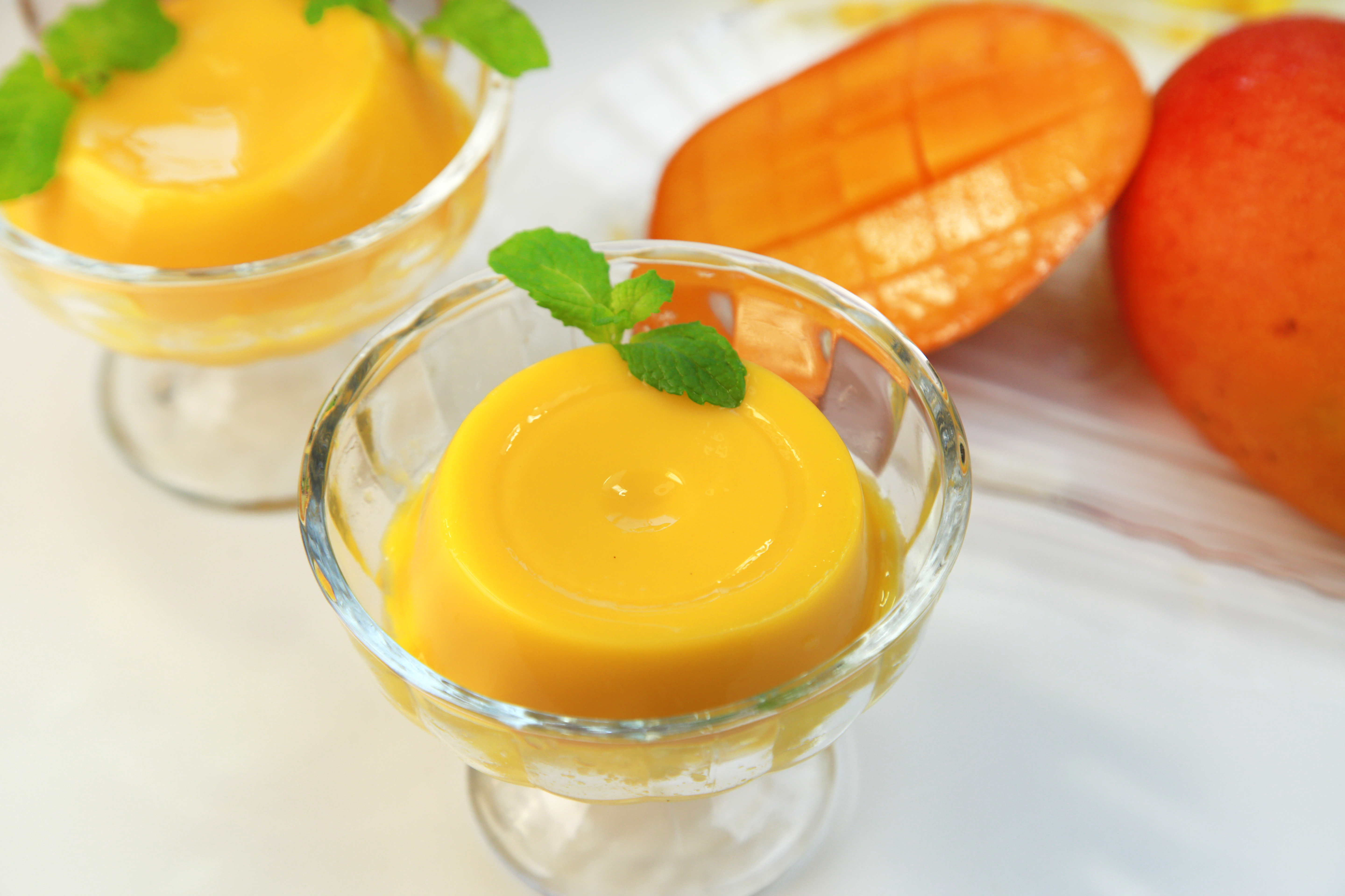 Receta: así se prepara un flan de mango