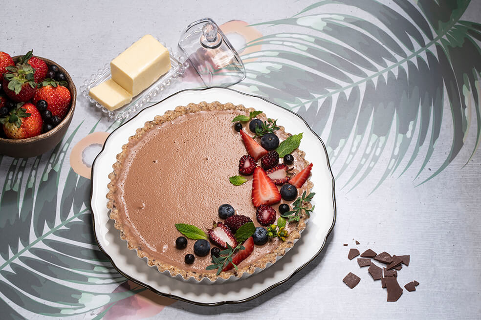 Tartaleta de crema de coco y cacao: una dulce receta para celebrar Amor y Amistad