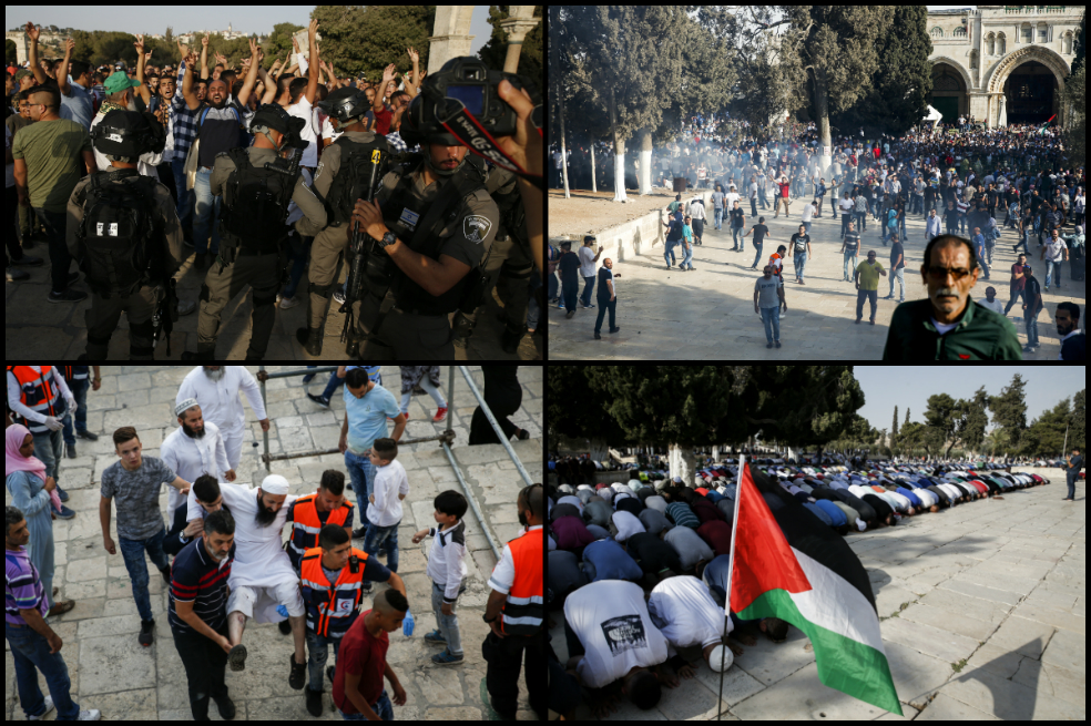Imágenes: nuevos disturbios entre palestinos e israelíes en regreso al Monte del Templo