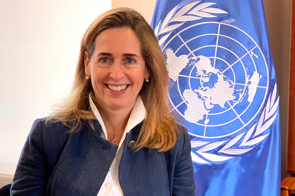 Sara Ferrer, representante residente del Programa de las Naciones Unidas para el Desarrollo.
