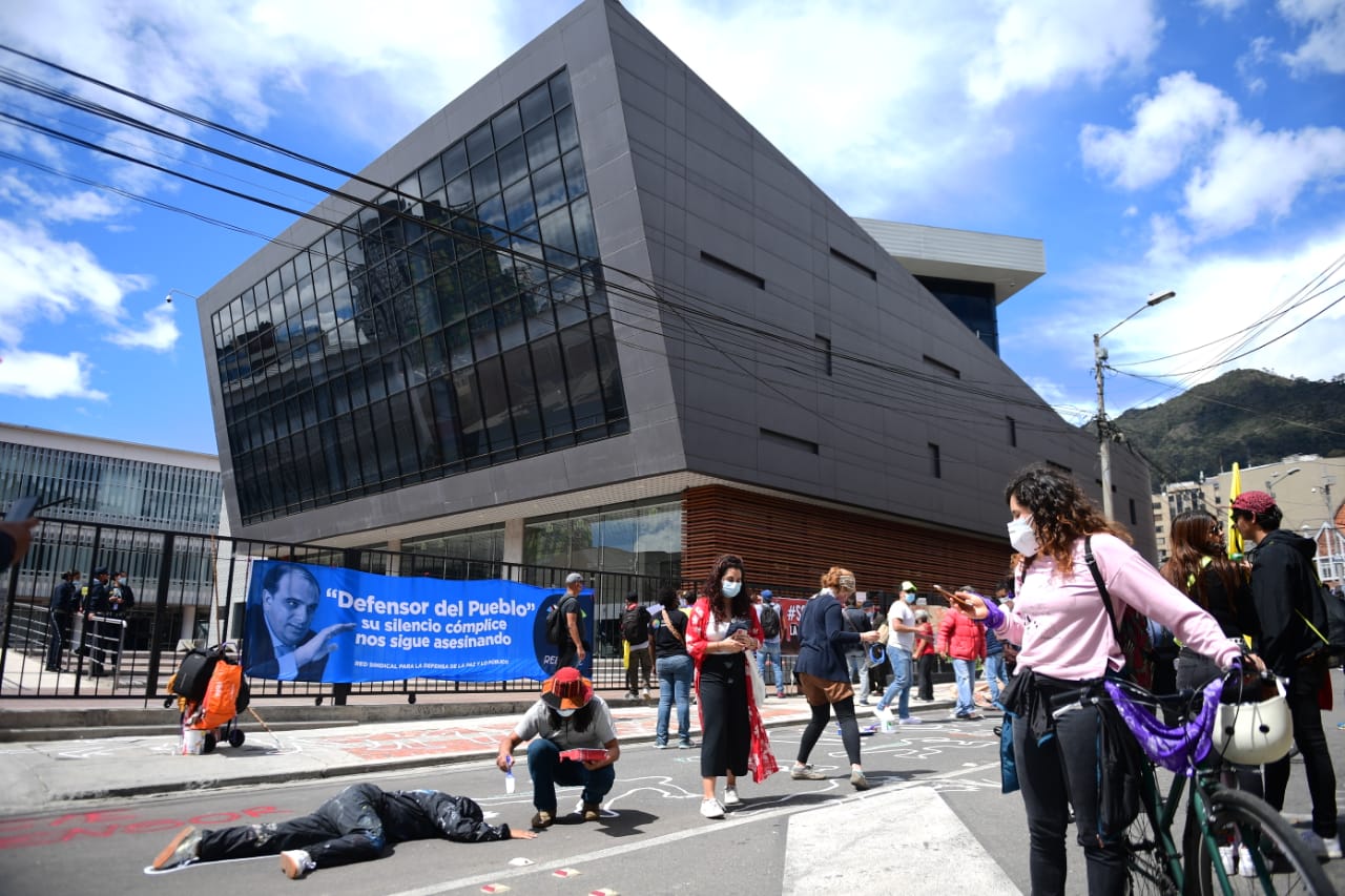 Protesta contra Carlos Camargo