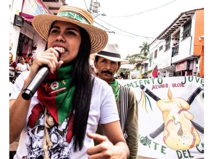 Daniela Soto es ampliamente reconocida entre los jóvenes indígenas del Cauca y el movimiento estudiantil de Popayán.
