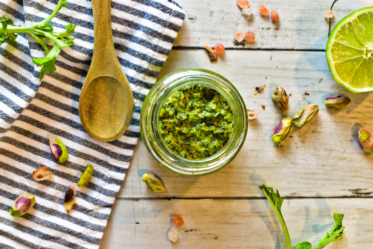 ¿Pesto de pistachos? Aquí te enseñamos la receta