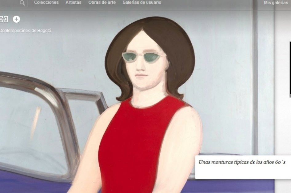 Parte de la visualización de las obras del MAC que fueron digitalizadas utilizando Art Camera de Google.