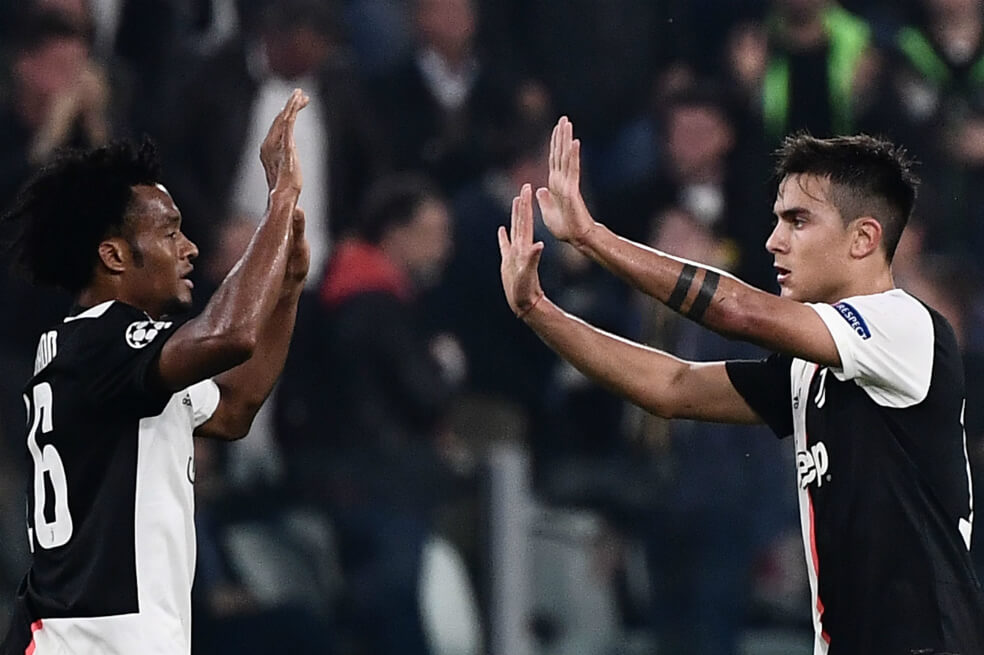 Aunque empató en su visita al Lecce, la Juventus de Cuadrado sigue líder en Italia