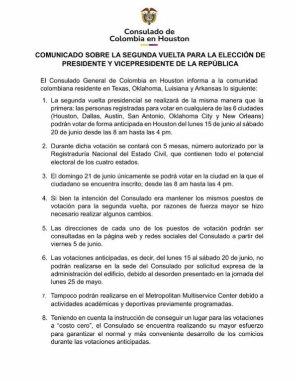 Comunicado.