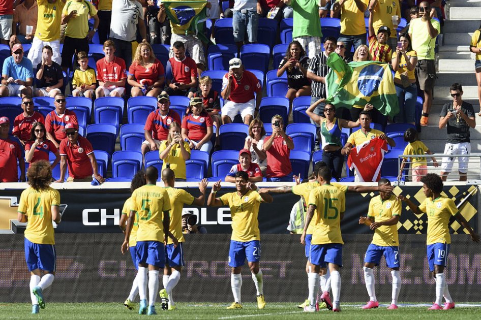 Brasil venció por la mínima a Costa Rica en Nueva Jersey