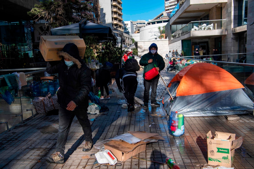 Los colombianos fueron trasladados a un albergue en Providencia, donde ya habían sido llevados más de 20 de sus compatriotas.
