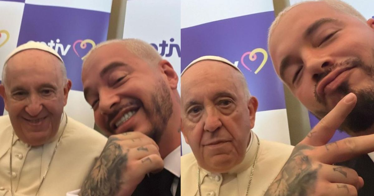 Video: “Al Papa le gusta el reguetón”, así fue la visita de J Balvin al Vaticano